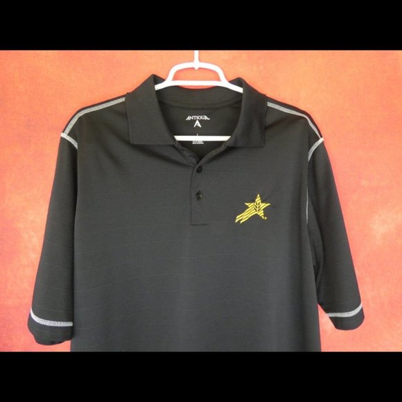 Antigua Men's Black Polo Shirt Size Large - Picture 3 of 8
